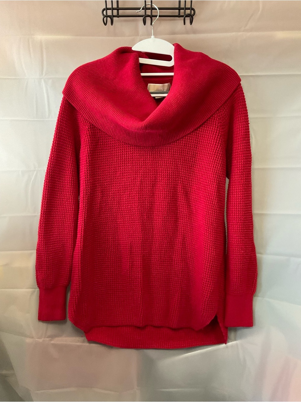 Michael Kors Bright Red Cowl Neck Sweater